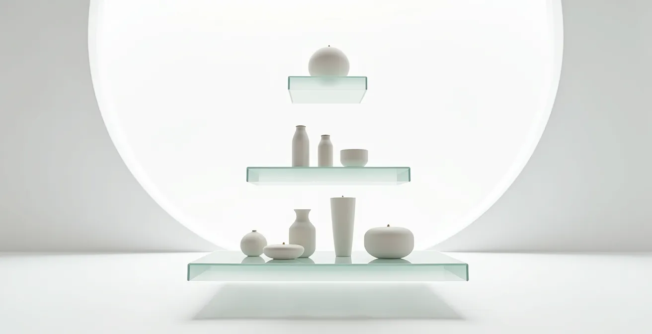 Pyramide en trois niveaux représentant la hiérarchie des objets publicitaires